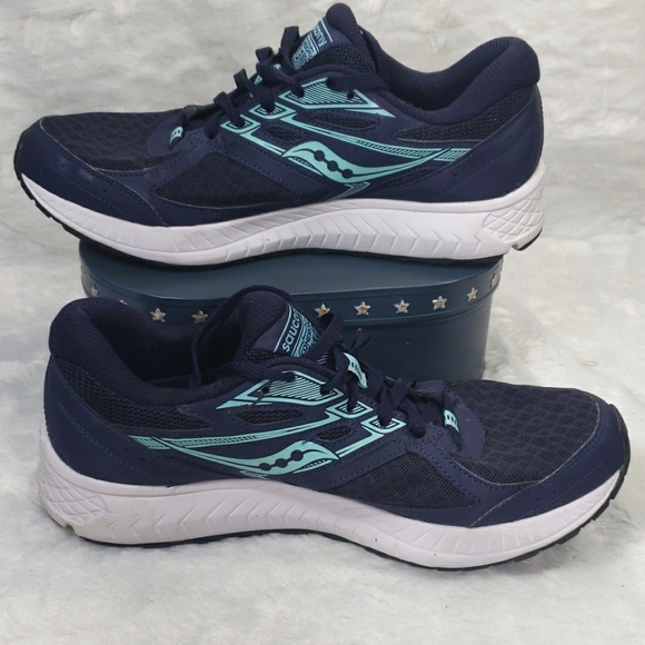 Saucony Shoes - Saucony Women's Cohesion 13 Running Blue Shoes Size 9.5